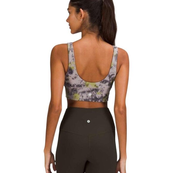 Lululemon Align Reversible Bra *Light Support, A/B Cup Radial Tie Dye Mauve Grey - Picture 2 of 4